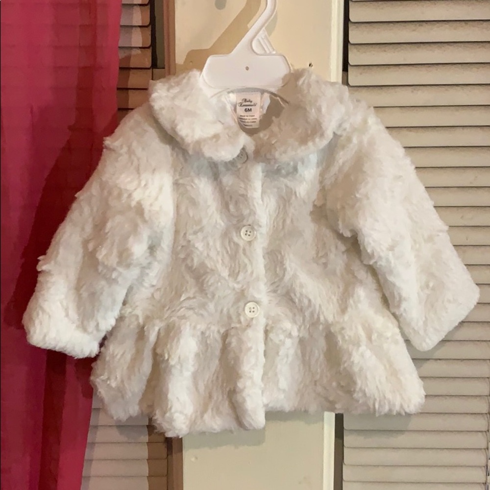 Infant girl fur coat